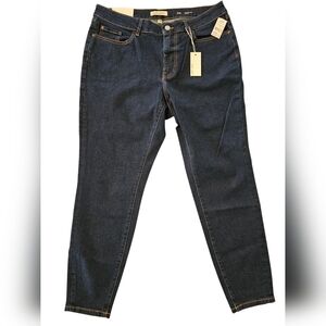 NWT Warp + Weft JFK New York City Skinny Dark Blue Jeans 16W